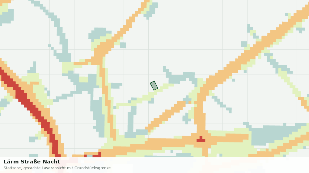 Statische Kartenansicht: Lärm Straße Nacht
