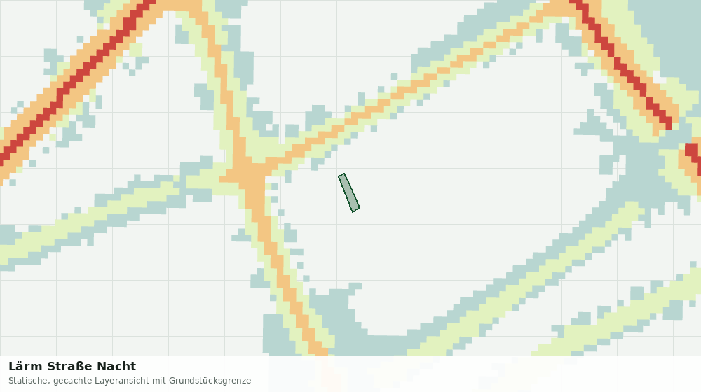 Statische Kartenansicht: Lärm Straße Nacht