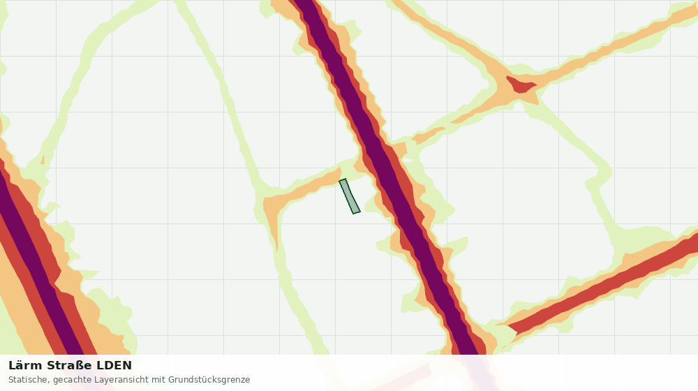 Statische Kartenansicht: Lärm Straße LDEN