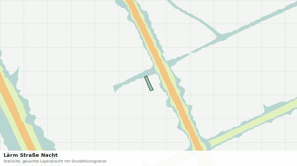 Statische Kartenansicht: Lärm Straße Nacht