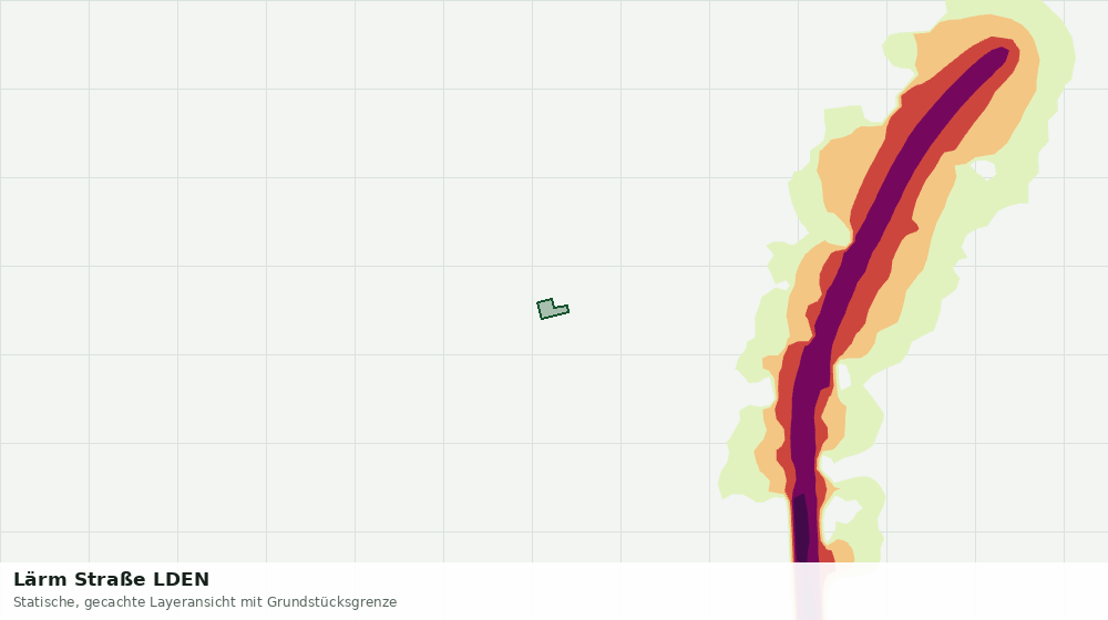 Statische Kartenansicht: Lärm Straße LDEN