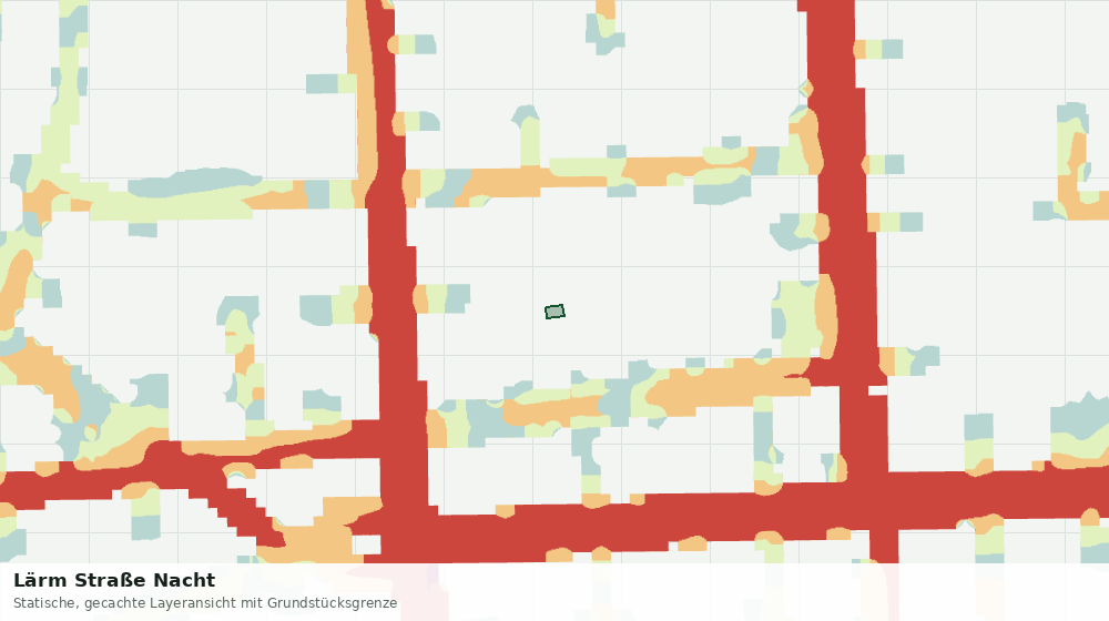 Statische Kartenansicht: Lärm Straße Nacht