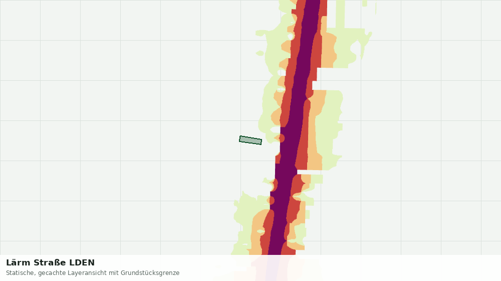 Statische Kartenansicht: Lärm Straße LDEN