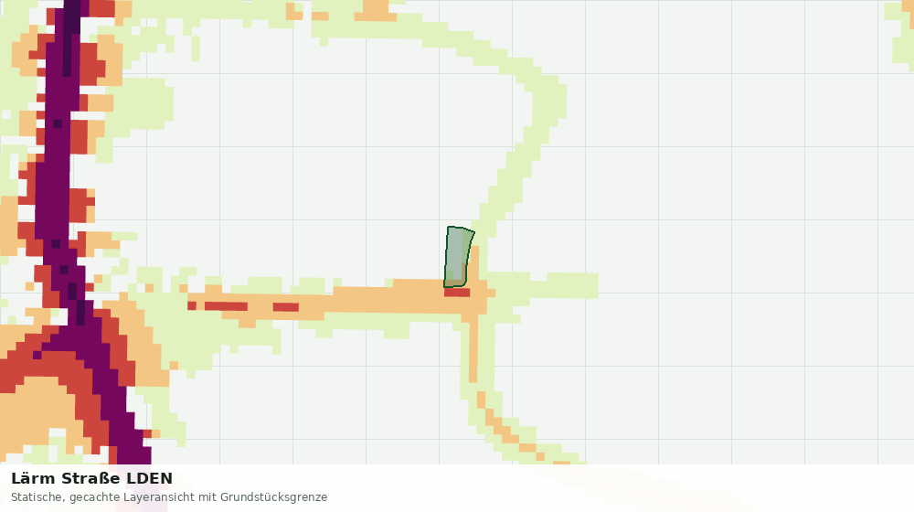 Statische Kartenansicht: Lärm Straße LDEN