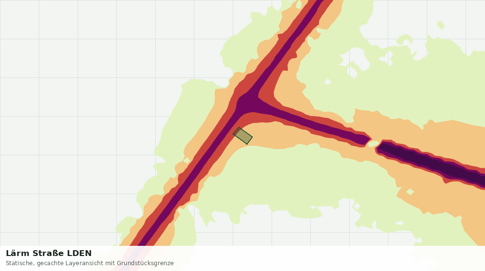 Statische Kartenansicht: Lärm Straße LDEN