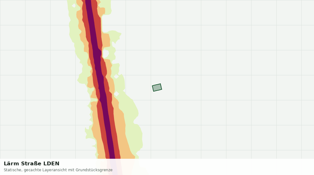 Statische Kartenansicht: Lärm Straße LDEN