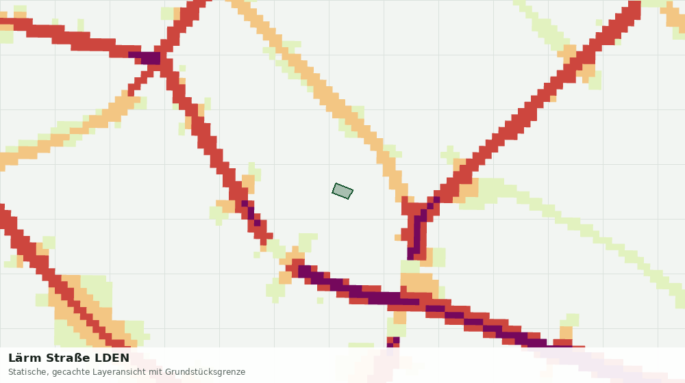Statische Kartenansicht: Lärm Straße LDEN