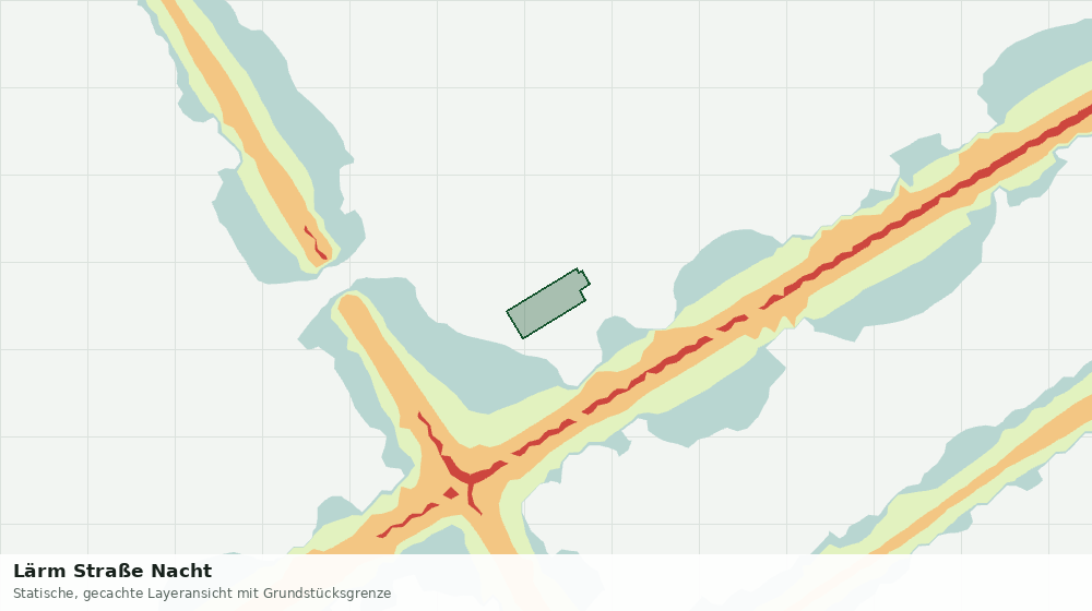 Statische Kartenansicht: Lärm Straße Nacht