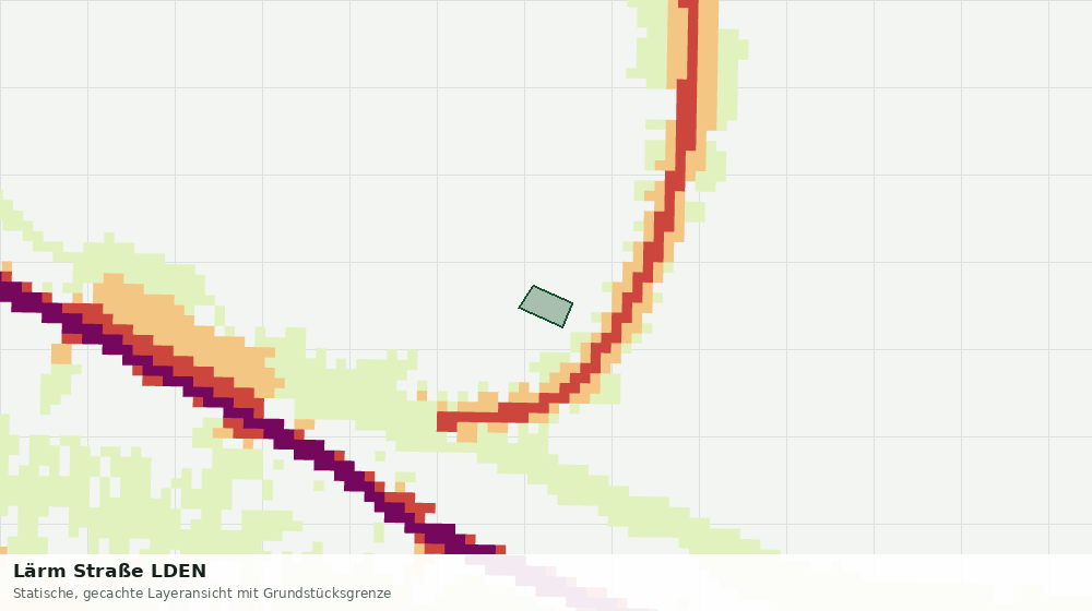 Statische Kartenansicht: Lärm Straße LDEN