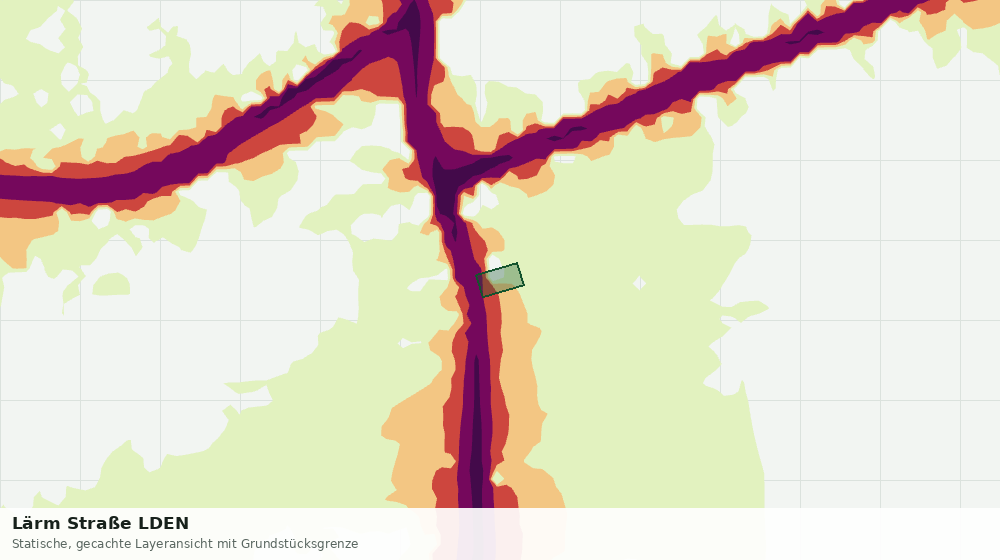 Statische Kartenansicht: Lärm Straße LDEN