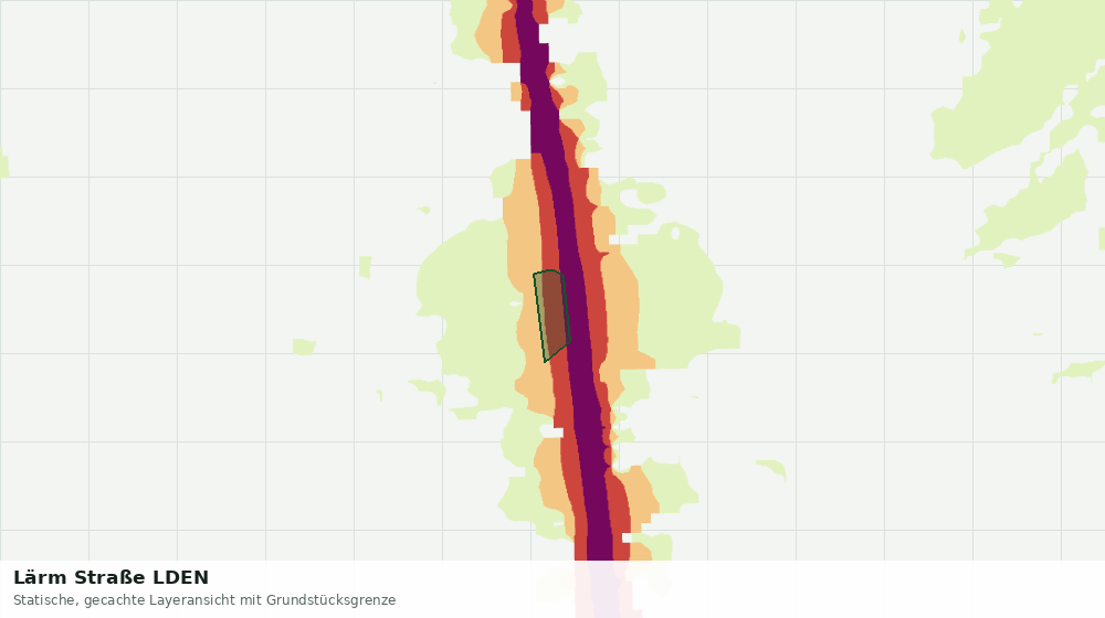 Statische Kartenansicht: Lärm Straße LDEN