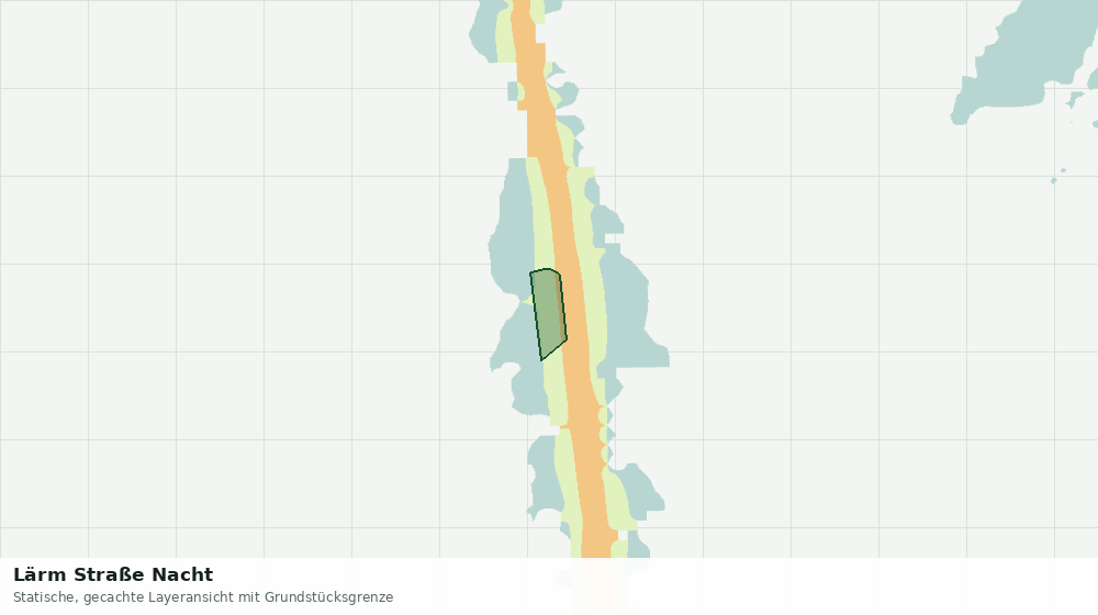 Statische Kartenansicht: Lärm Straße Nacht