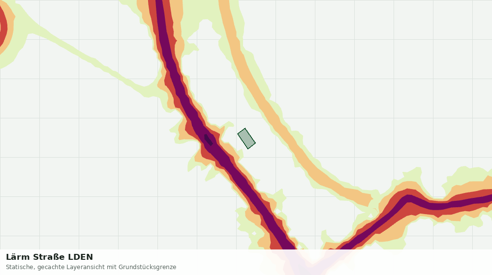Statische Kartenansicht: Lärm Straße LDEN