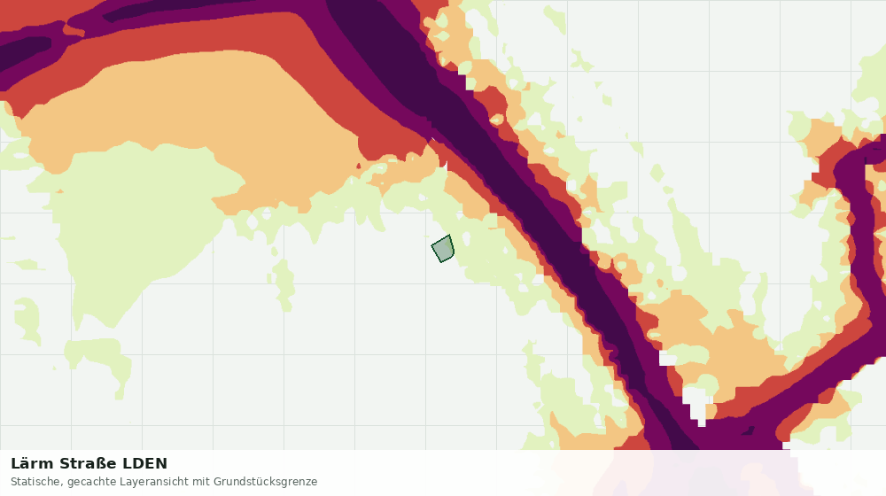 Statische Kartenansicht: Lärm Straße LDEN