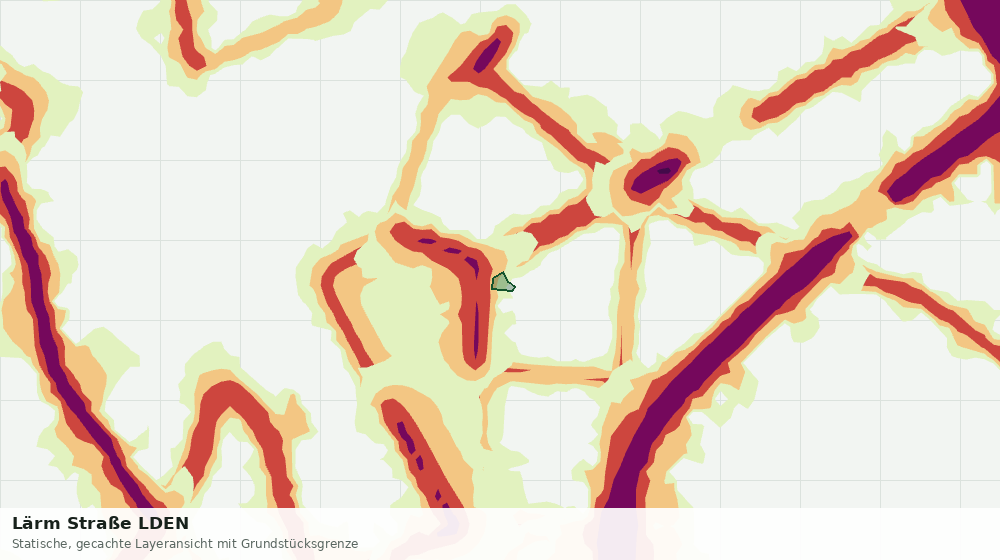 Statische Kartenansicht: Lärm Straße LDEN