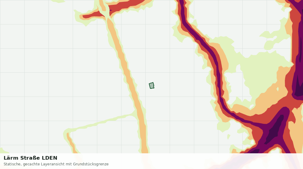 Statische Kartenansicht: Lärm Straße LDEN