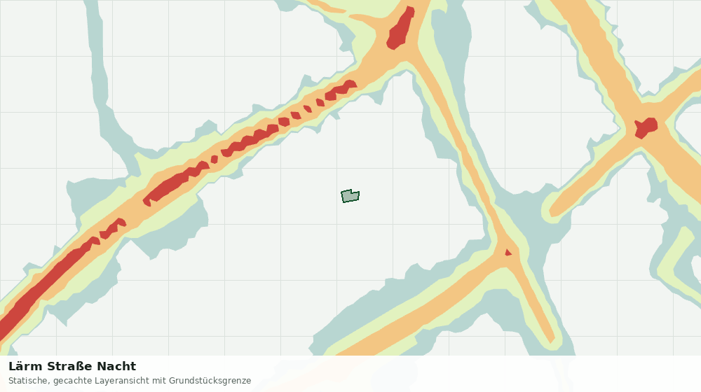 Statische Kartenansicht: Lärm Straße Nacht