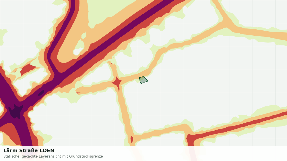 Statische Kartenansicht: Lärm Straße LDEN