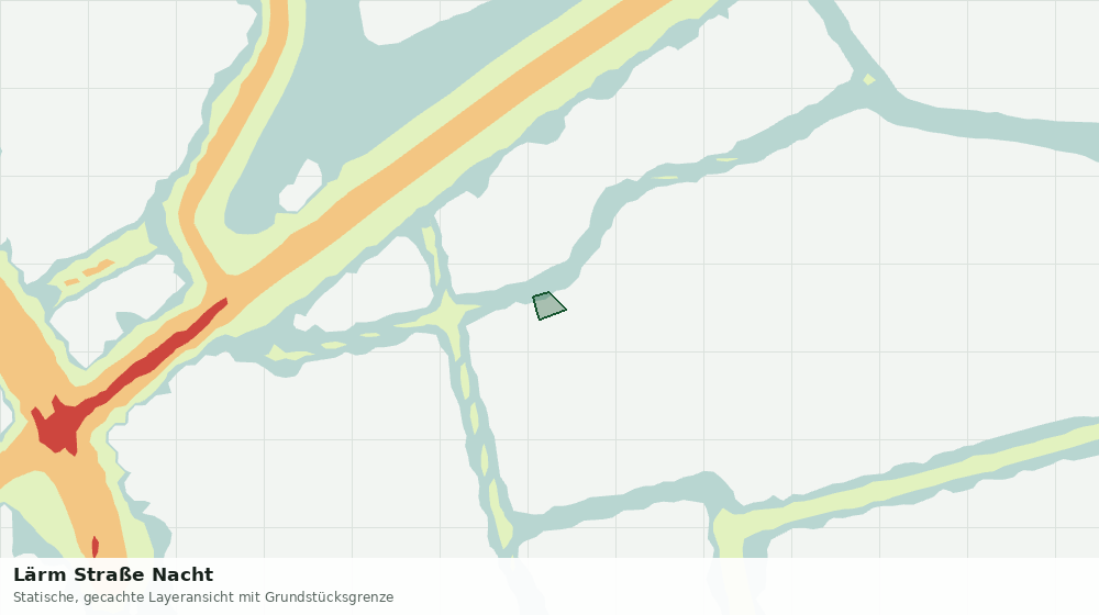 Statische Kartenansicht: Lärm Straße Nacht