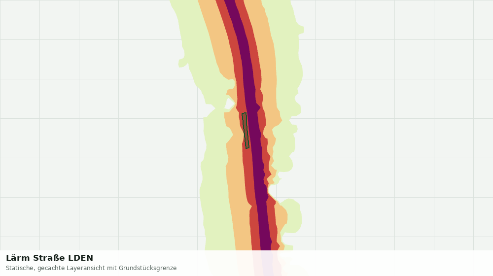 Statische Kartenansicht: Lärm Straße LDEN