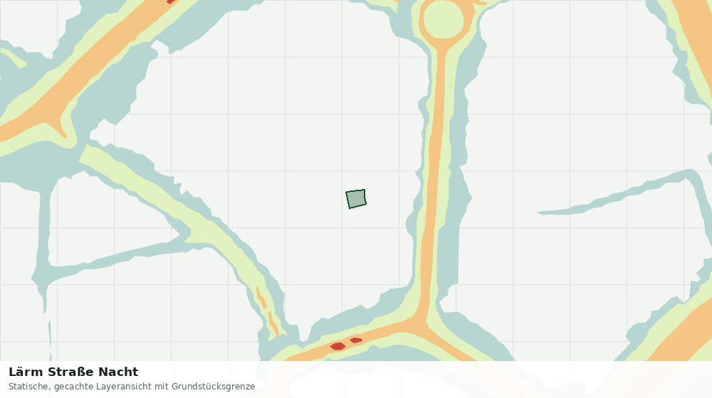 Statische Kartenansicht: Lärm Straße Nacht
