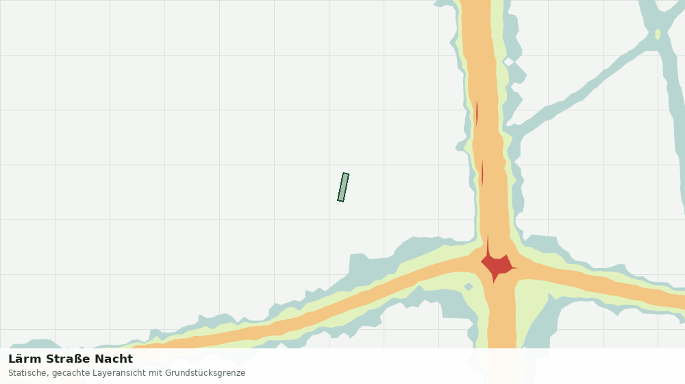 Statische Kartenansicht: Lärm Straße Nacht