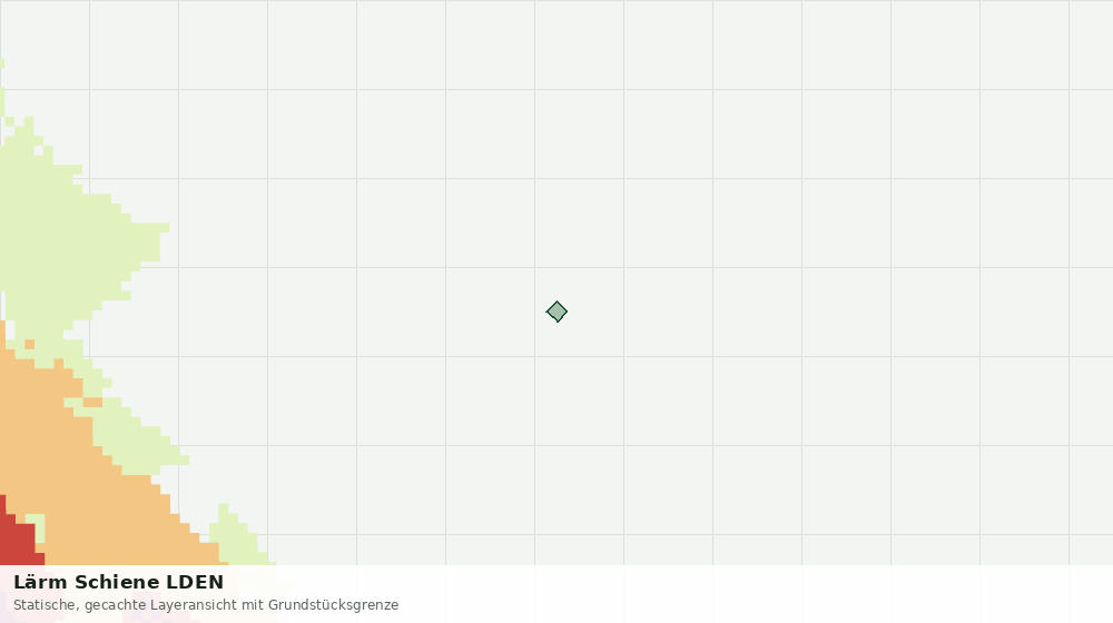 Statische Kartenansicht: Lärm Schiene LDEN