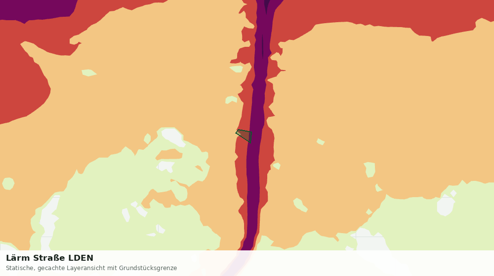 Statische Kartenansicht: Lärm Straße LDEN