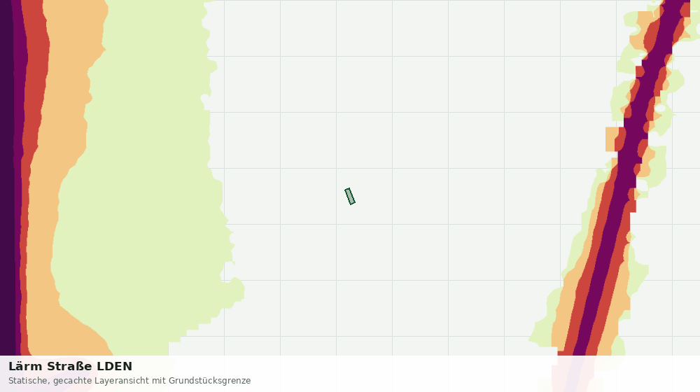 Statische Kartenansicht: Lärm Straße LDEN