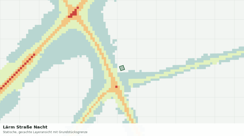 Statische Kartenansicht: Lärm Straße Nacht