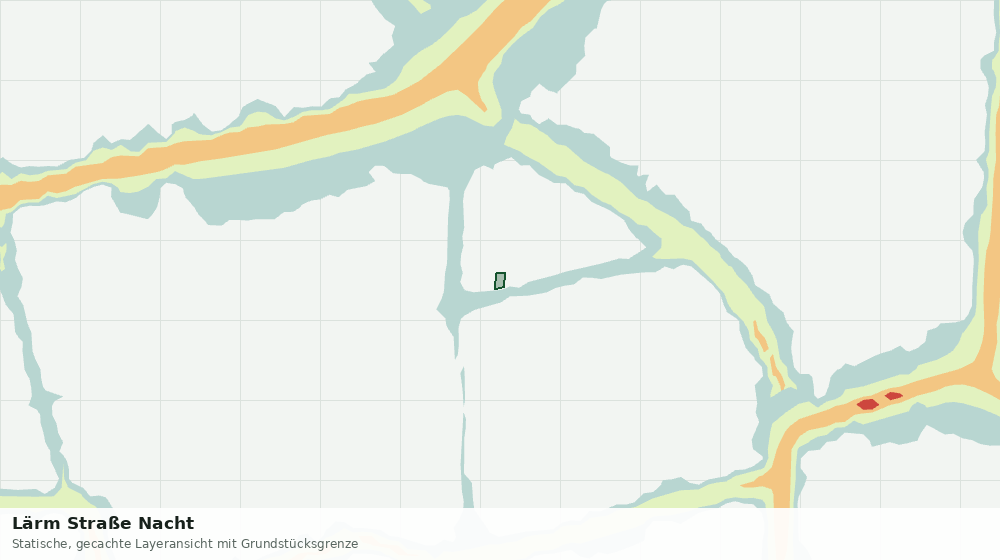 Statische Kartenansicht: Lärm Straße Nacht