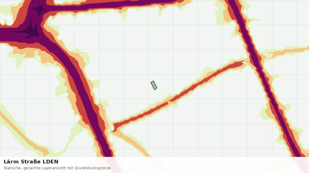 Statische Kartenansicht: Lärm Straße LDEN