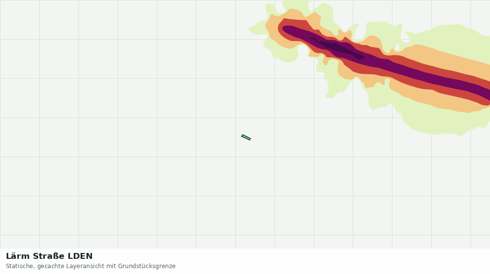 Statische Kartenansicht: Lärm Straße LDEN