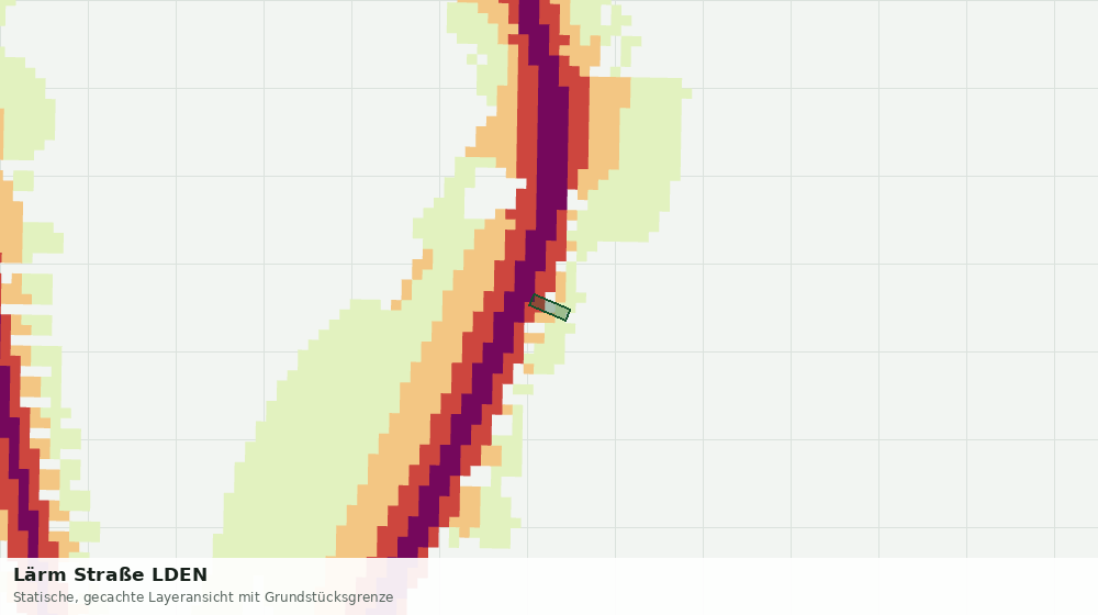 Statische Kartenansicht: Lärm Straße LDEN