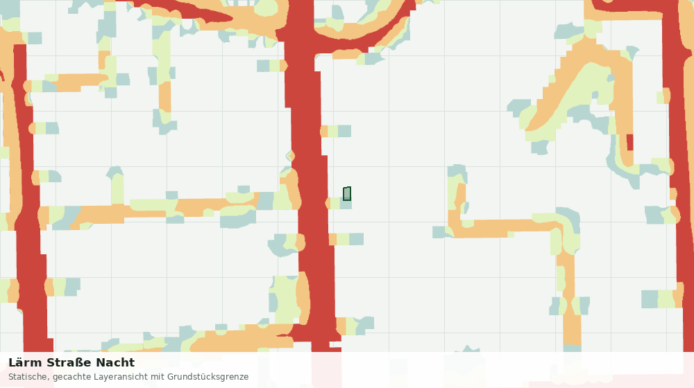 Statische Kartenansicht: Lärm Straße Nacht