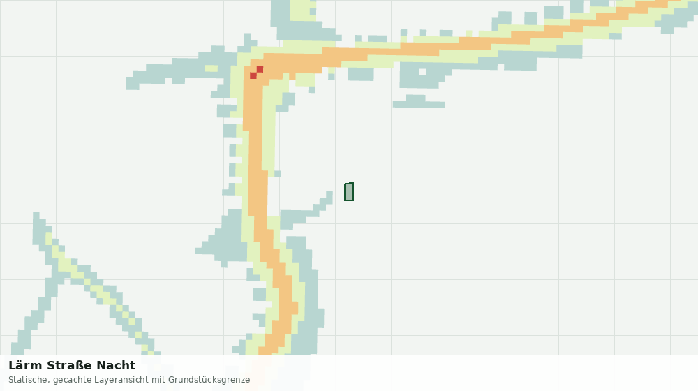 Statische Kartenansicht: Lärm Straße Nacht
