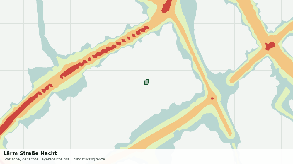Statische Kartenansicht: Lärm Straße Nacht