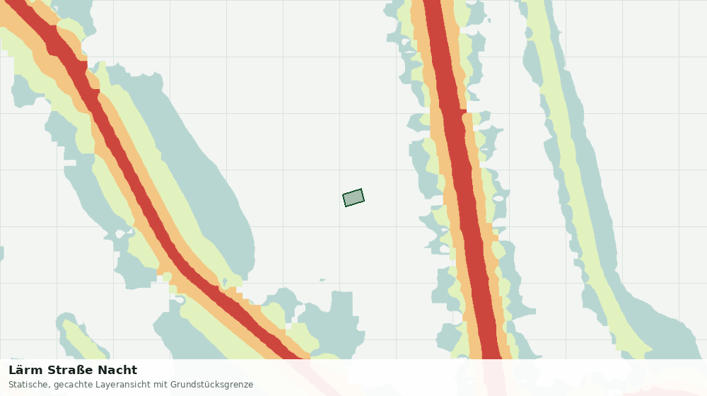 Statische Kartenansicht: Lärm Straße Nacht