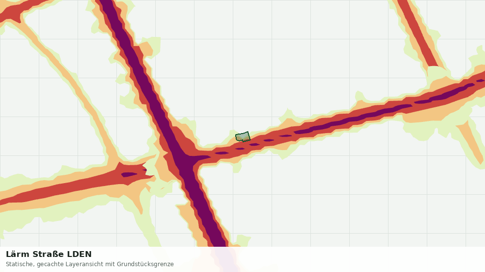 Statische Kartenansicht: Lärm Straße LDEN