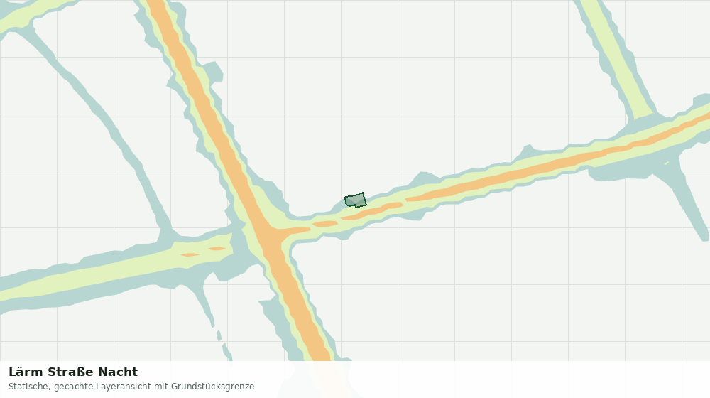 Statische Kartenansicht: Lärm Straße Nacht