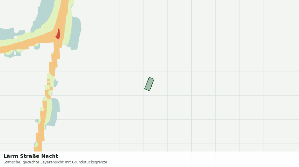 Statische Kartenansicht: Lärm Straße Nacht