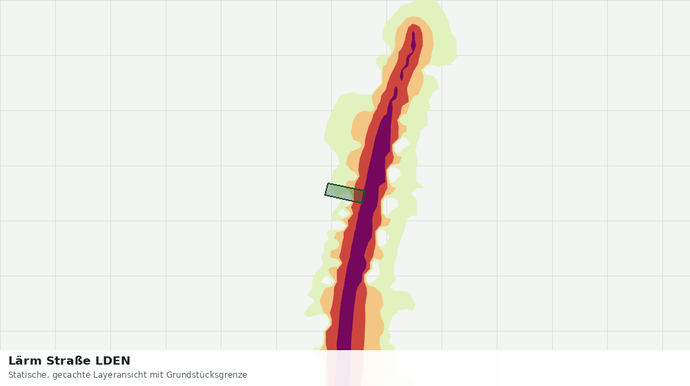Statische Kartenansicht: Lärm Straße LDEN