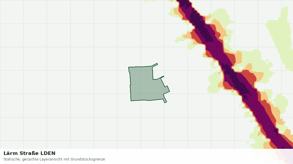 Statische Kartenansicht: Lärm Straße LDEN