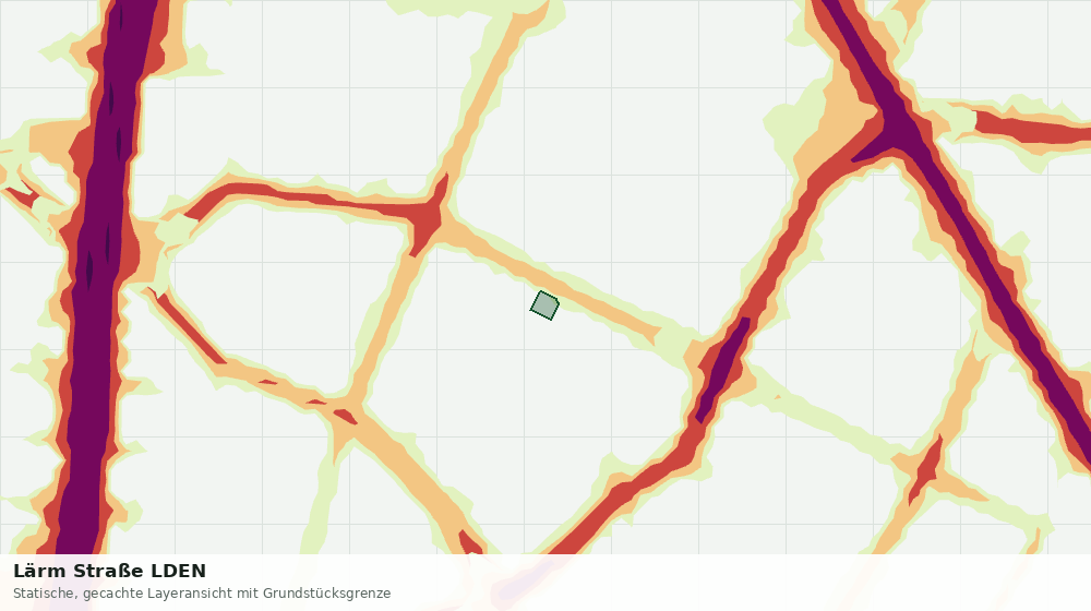 Statische Kartenansicht: Lärm Straße LDEN