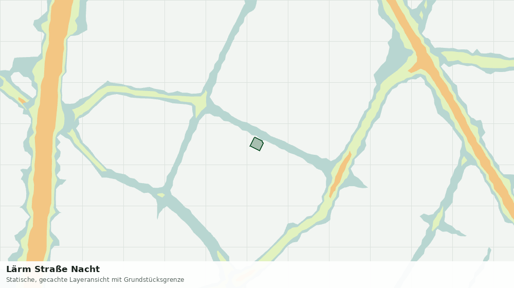 Statische Kartenansicht: Lärm Straße Nacht