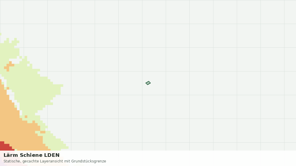 Statische Kartenansicht: Lärm Schiene LDEN