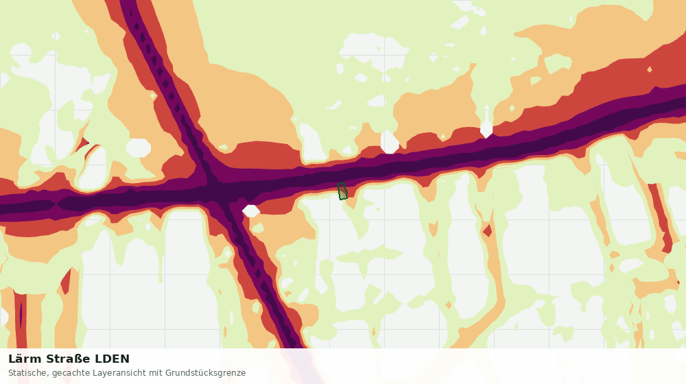 Statische Kartenansicht: Lärm Straße LDEN