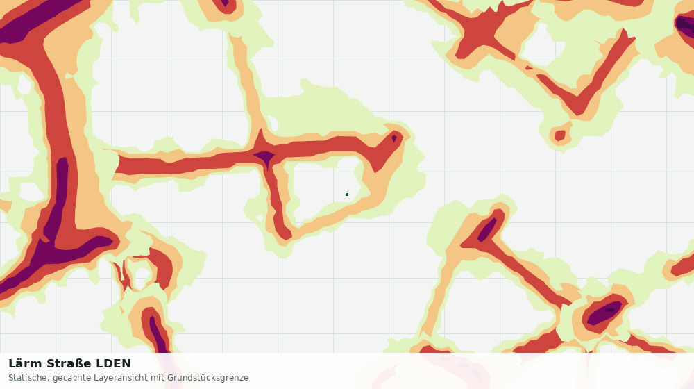 Statische Kartenansicht: Lärm Straße LDEN