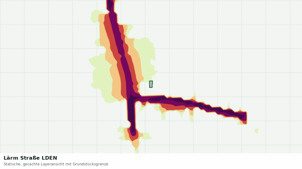 Statische Kartenansicht: Lärm Straße LDEN