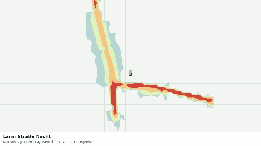 Statische Kartenansicht: Lärm Straße Nacht